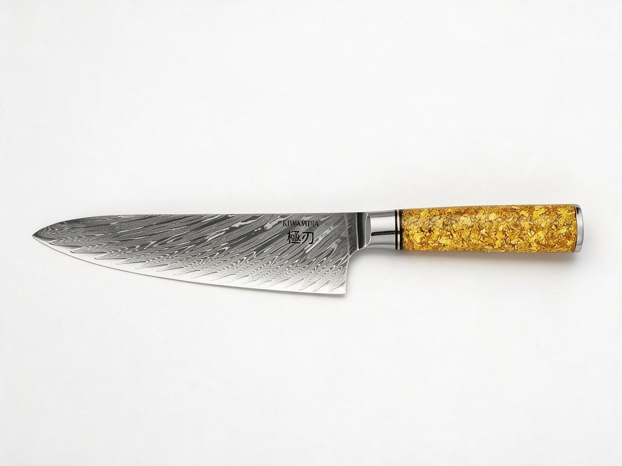 Set 3 Couteaux japonais Kinari - Santoku , Chef , Couteau à Pain