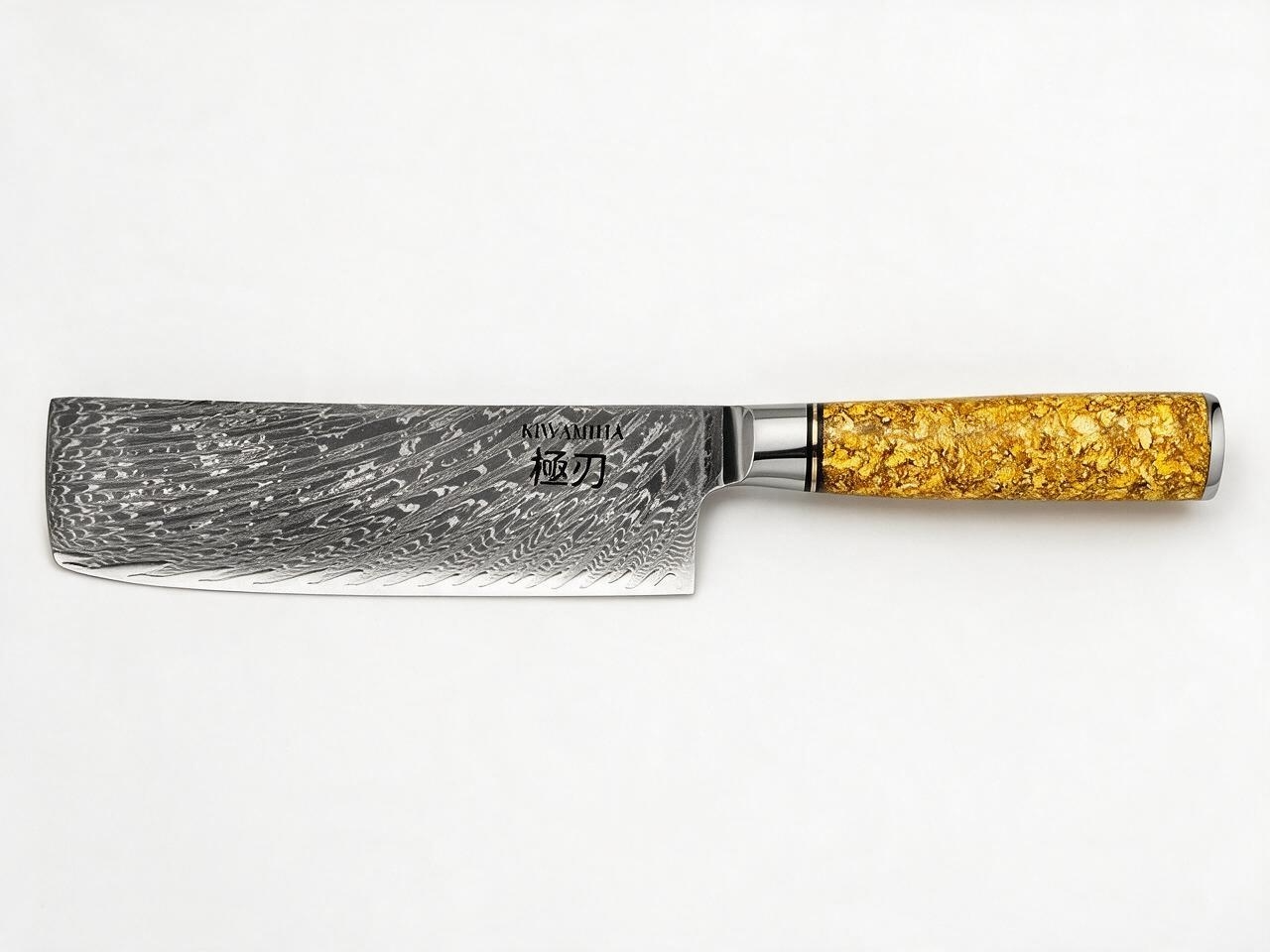 Set 4 Couteaux japonais kaminari - Santoku , Chef , Nakiri , Couteau à Pain