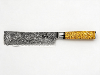 Set 4 Couteaux japonais kaminari - Santoku , Chef , Nakiri , Couteau à Pain